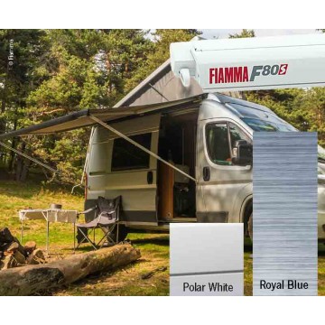 Toldo Fiamma F80s 290 caja blanca Royal azul